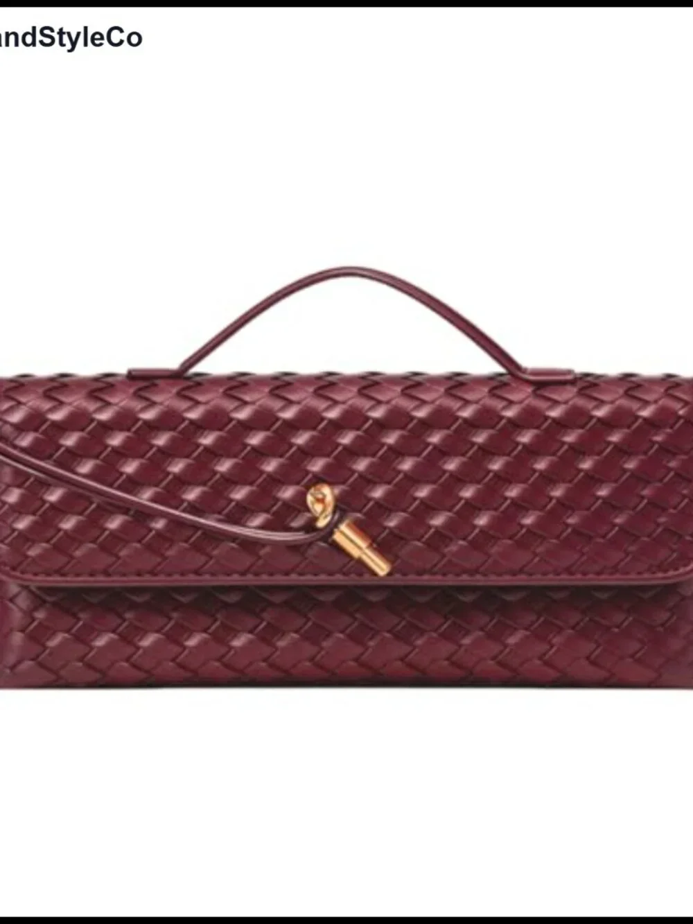 Woven Handbag for Women PU Leather Faux Leather Evening Shoulder Bag Handmade